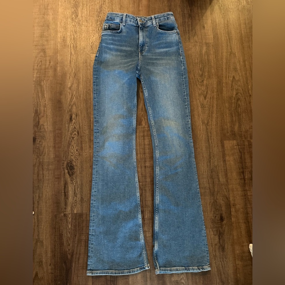 Zara Blue Flare Women's Jeans
